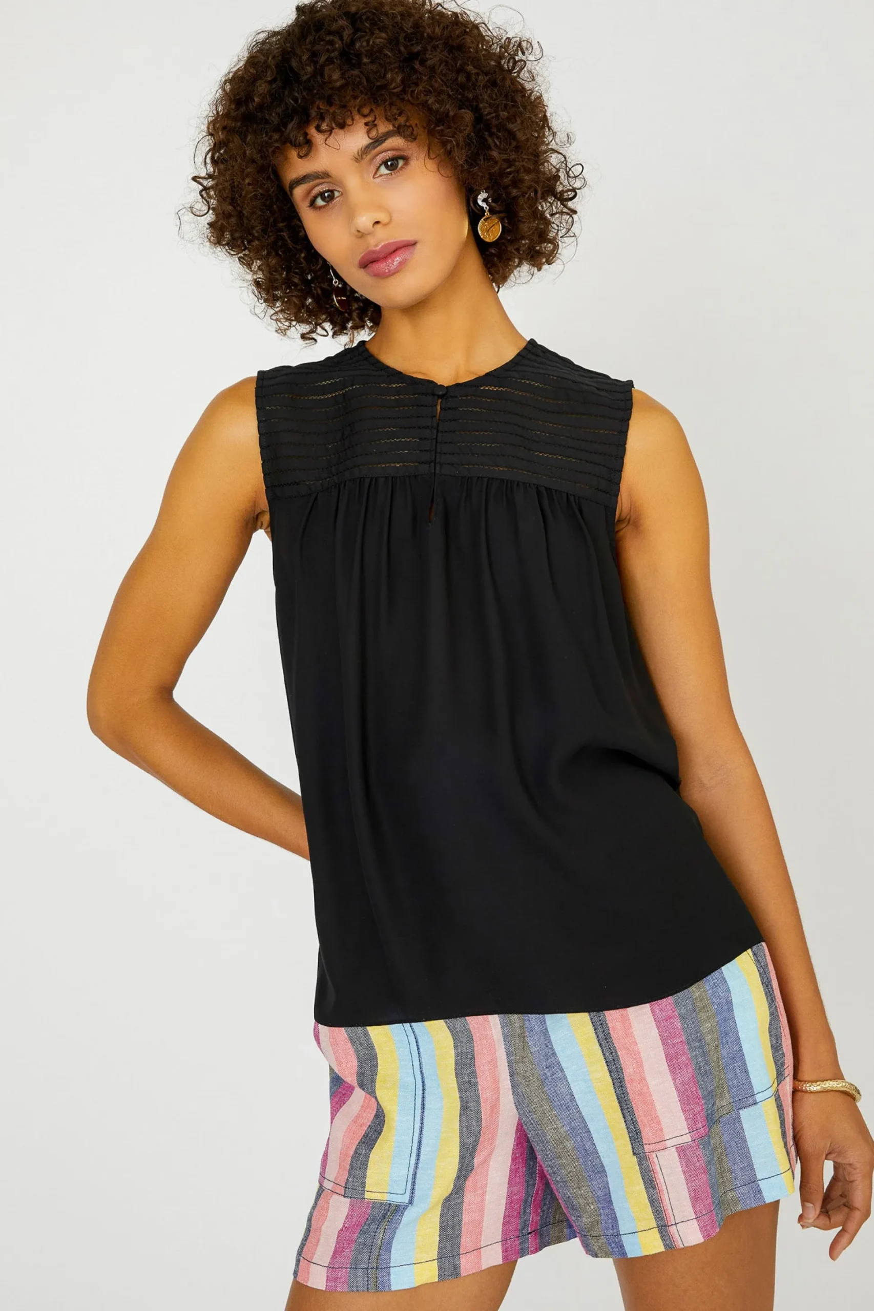 Yoke Detail Tank Top