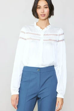 Yoke Lace Blouse