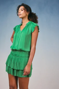 Zoey Pleated Mini Dress