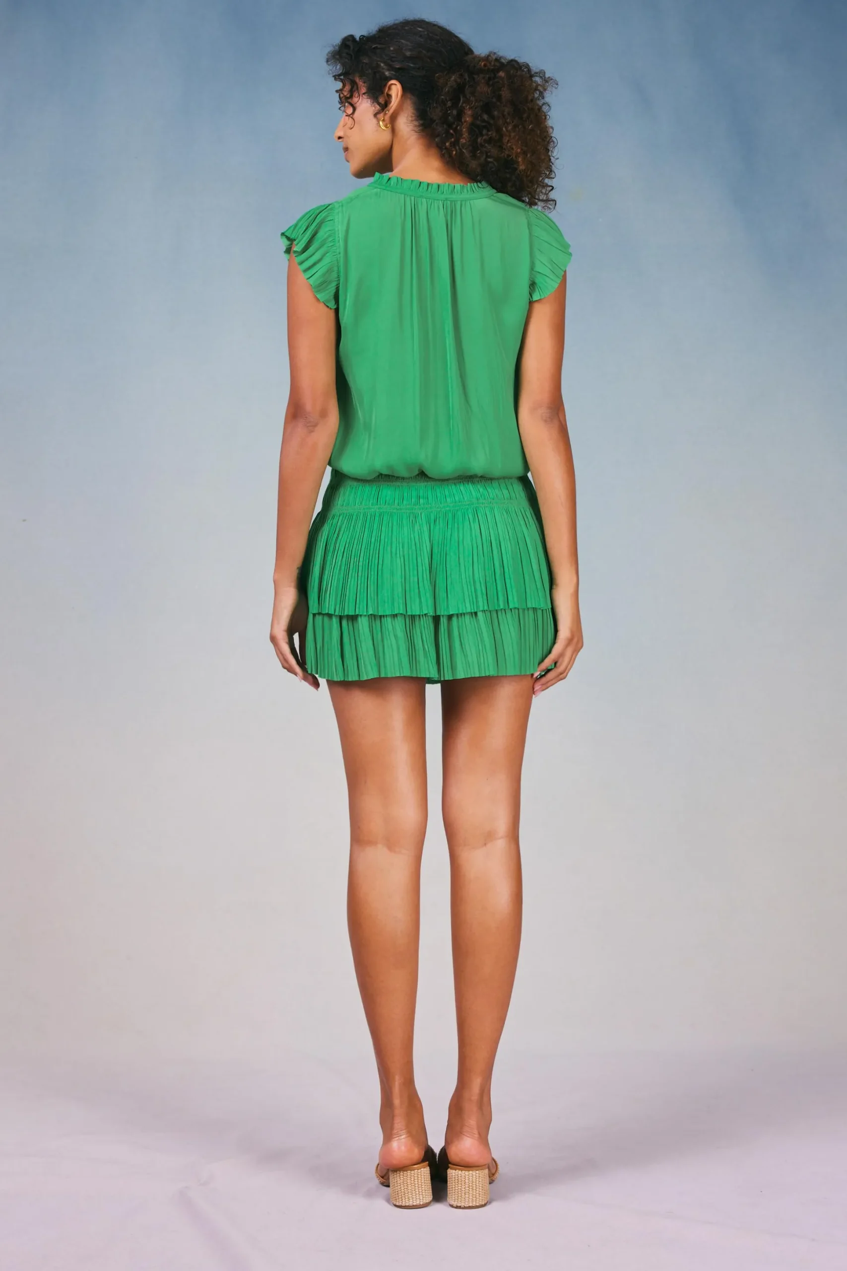 Zoey Pleated Mini Dress