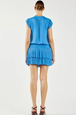Zoey Pleated Mini Dress