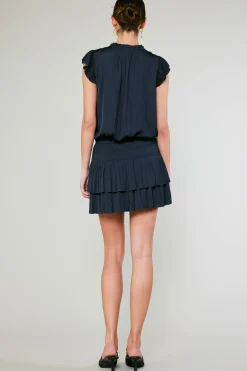 Zoey Pleated Mini Dress