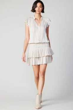 Zoey Pleated Skirt Mini Dress